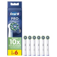 Oral-b pro cross action brossettes pour brosse à dents x6