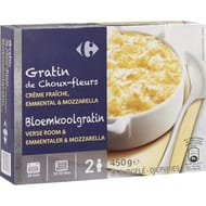 Carrefour gratin de choux-fleurs 450g