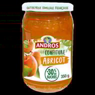 Andros confiture allégée d'abricots 350g