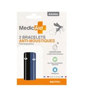 Medicaid bracelet anti moustique rechargeable adulte duo