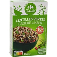 Carrefour classic' lentilles vertes 10min 300g