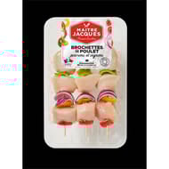 Brochette de poulet poivrons oignons X3 Maître Jacques