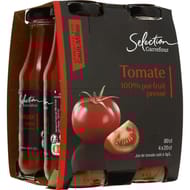 Carrefour sélection pur jus de tomate salé à 3g/l 4 x 20cl