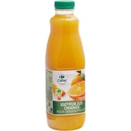 Carrefour extra pur jus orange avec pulpe 1l