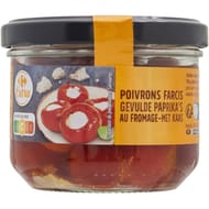 Carrefour extra poivrons farcis au fromage 200g