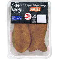 Croques baby MSC fromage panés CARREFOUR LE MARCHE la barquette de 2 - 200g
