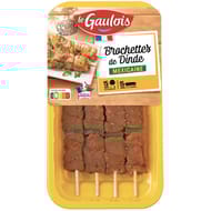 Le Gaulois 4 brochettes de dinde mexicaine 380g