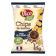 Chips de lentilles sel & poivre 85g