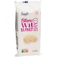 Simpl tablette de chocolat blanc 400g