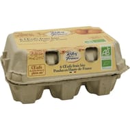 Carrefour bio 6 oeufs frais bio