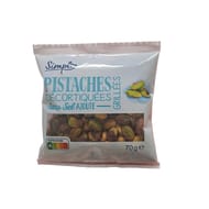Pistaches décortiquées sans sel 70g Simpl