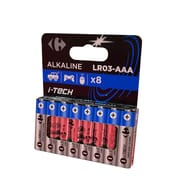 Carrefour 8 piles LR03/AAA i-tech