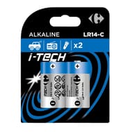 Carrefour 2 piles LR14/C i-tech