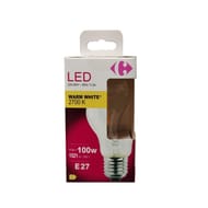 Carrefour ampoule LED E27 standard blanc-chaud 100W X1