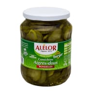 Alélor cornichons aigres-doux rondelles 360g