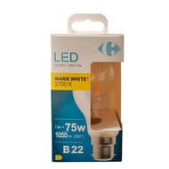 Carrefour ampoule LED fil standard 75W B22