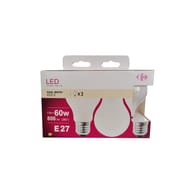 Carrefour ampoule LED fil standard 60W E27 x3