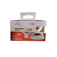 Carrefour ampoule LED spot 50W GU5.3 12V x2