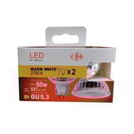 Carrefour ampoule LED spot 50W GU5.3 12V