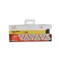 Carrefour ampoule LED spot 50W GU10 x6