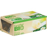 Carrefour bio beurre demi sel 250g