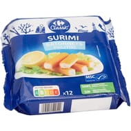 Carrefour classic' surimi 12 bâtonnets 200g