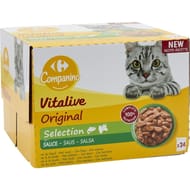 Carrefour companino pâtée pour chat assortiment 24x100g