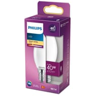Philips ampoule LED classic 40W flamme  B35 E14 WW FR ND RF boîte de 1