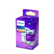Philips ampoule LED équivalent 35w Gu10 blanc chaud non dimmable