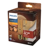 Philips ampoule LED a filament 40w G95 1800k E27
