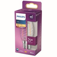 Philips ampoule flamme torsadée led classic 25W ST35 E14 WW CL ND RF boîte de 1