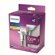 Philips LED reflecteur R80 E27 100W blanc chaud verre