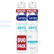 Sanex zero déodorant spray pure & fresh 2x200ml