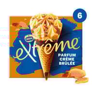 Extrême 6 cônes crème brûlée éclats caramélisés 720ml 426g