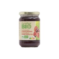 Carrefour bio confiture 4 fruits rouges bio 360g