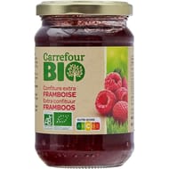 Carrefour bio confiture extra framboise 360g