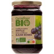 Carrefour bio confiture extra myrtille bio - 360g