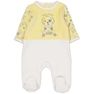 Dors bien velours garçon JAUNE / BLANC 18 MOIS