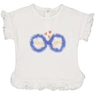Tee shirt manches courtes fille BLANC 36MOIS