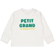 Tee shirt manches longues garçon BLANC 24MOIS