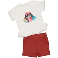 Ensemble court 2 pièces fille ECRU/TERRE 36MOIS