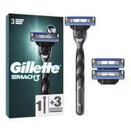 Gilette mach3 rasoir pour homme 3 recharges de lames