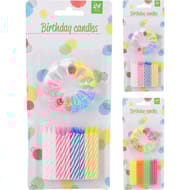 Bougies d'anniversaire x24