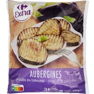 Carrefour extra aubergines grillées en tranches 600g