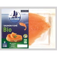 Petit navire saumon fumé atlantique bio 4 tranches minimum 120g