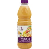 Carrefour extra pur jus de fruits multifruits 100% 1l