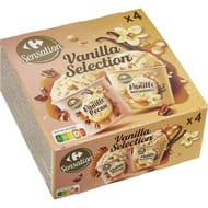 Carrefour sensation 4 pots glace vanille macadamia/vanille pécan 240g