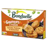 Bonduelle 8 galettes à poêler carotte potiron emmental 300g