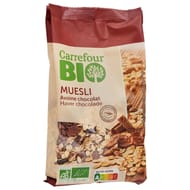 Carrefour bio muesli avoine chocolat 375g