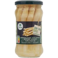 Carrefour extra asperges blanches moyennes 170g net égoutté